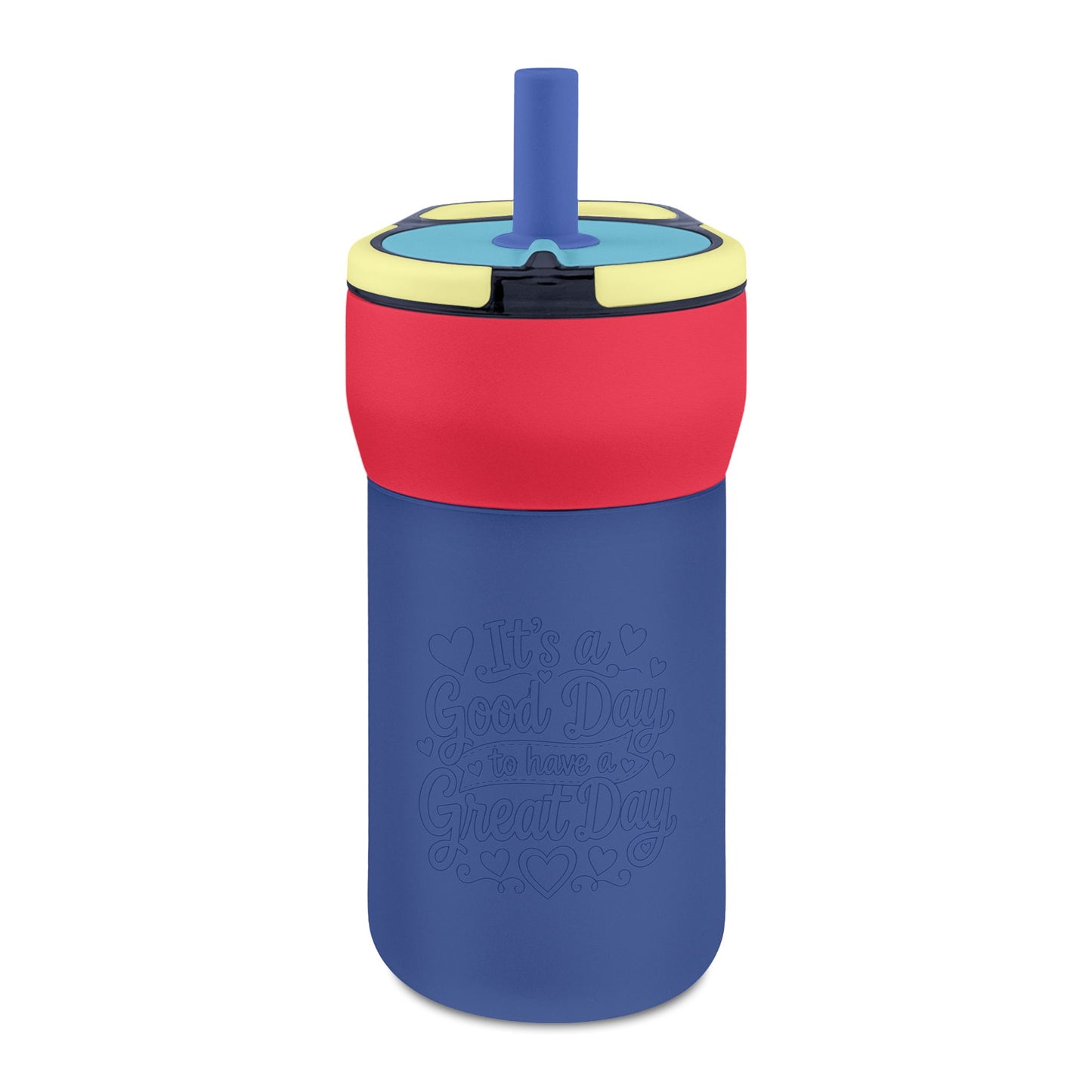 Kids' Leakproof Straw Tumbler, 12oz ( Good Day Engraving)