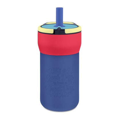 Kids' Leakproof Straw Tumbler, 12oz ( Good Day Engraving)
