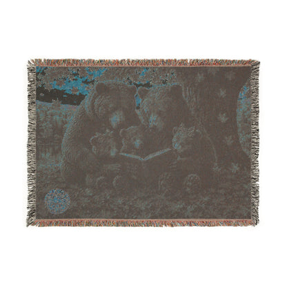 Bear Family Woven Blanket