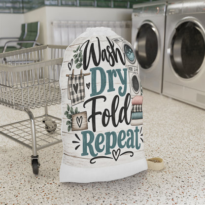 Wash Dry Fold Repeat Laundry Bag