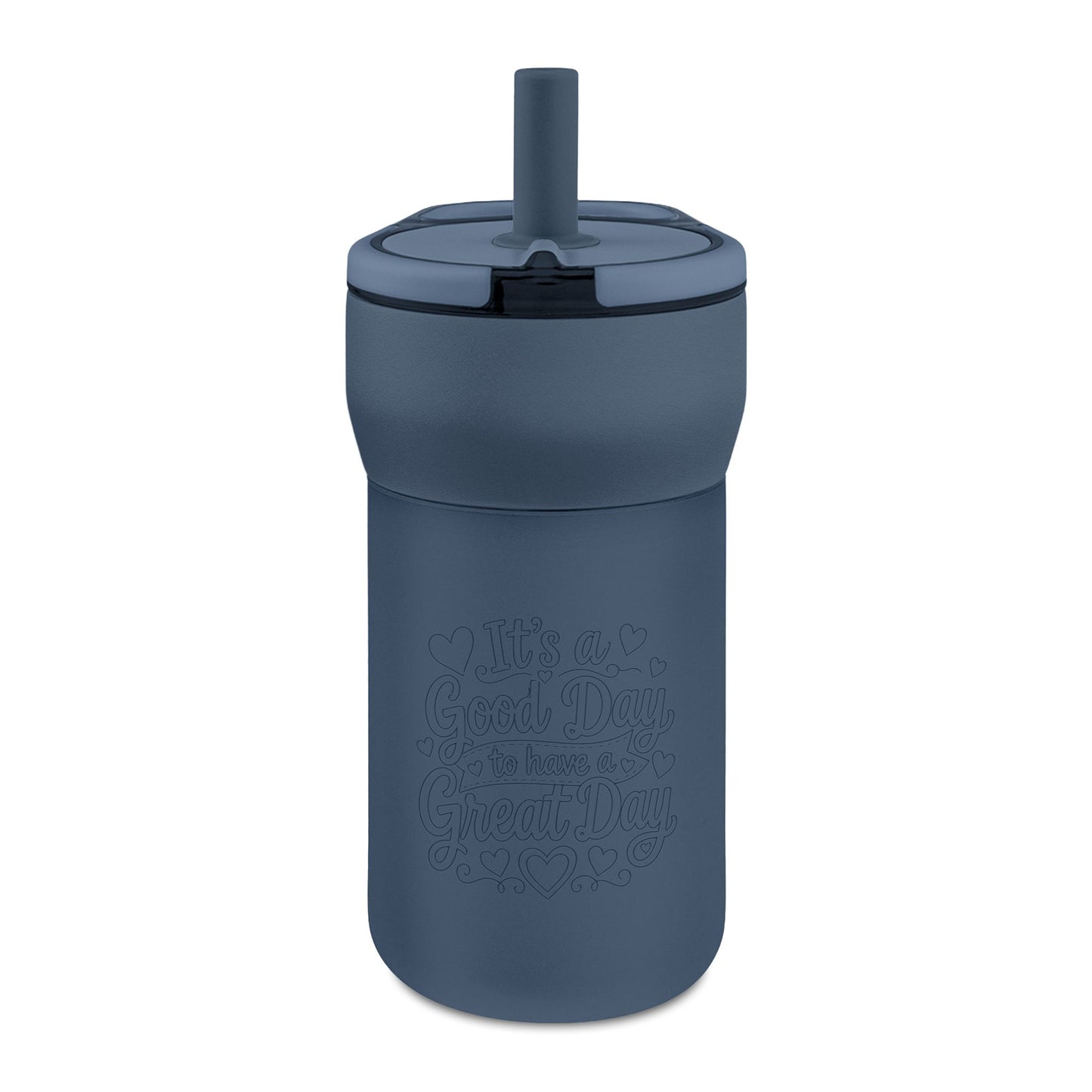 Kids' Leakproof Straw Tumbler, 12oz ( Good Day Engraving)