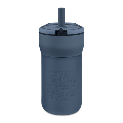 Kids' Leakproof Straw Tumbler, 12oz ( Good Day Engraving)