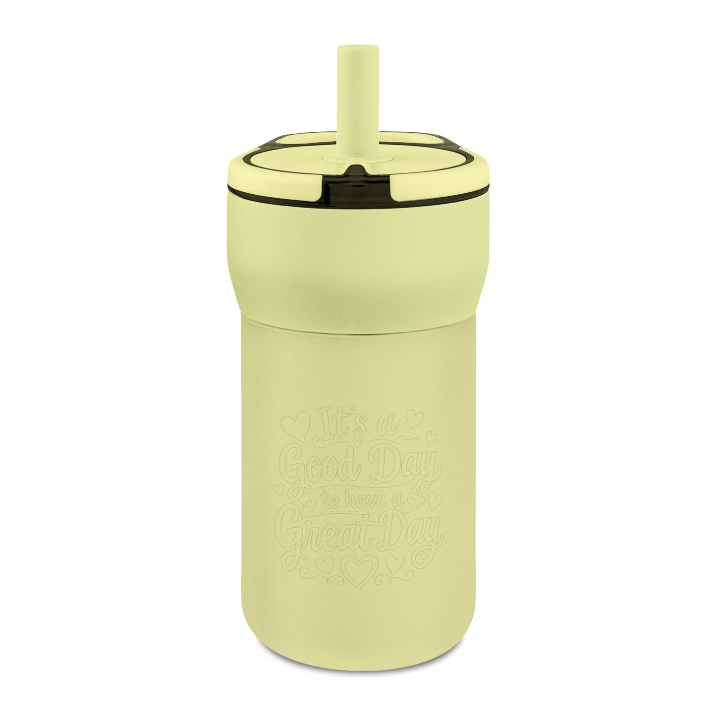 Kids' Leakproof Straw Tumbler, 12oz ( Good Day Engraving)